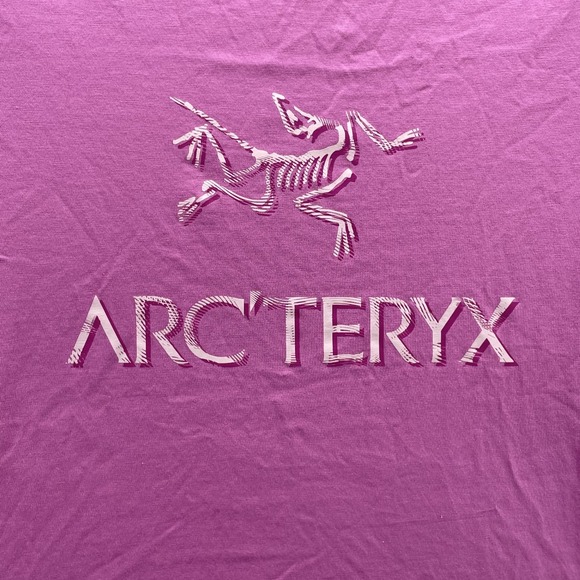 Arc'teryx T-Shirt Womens XS Pink Retro Gorpcore Preppy Y2K Boho Academia Outdoor - Picture 4 of 10